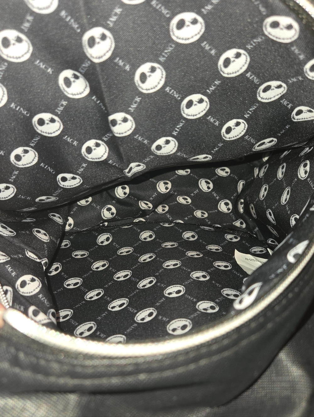 Loungefly Black Jack Skellington Patterned Mini Backpack - Picture 3 of 3